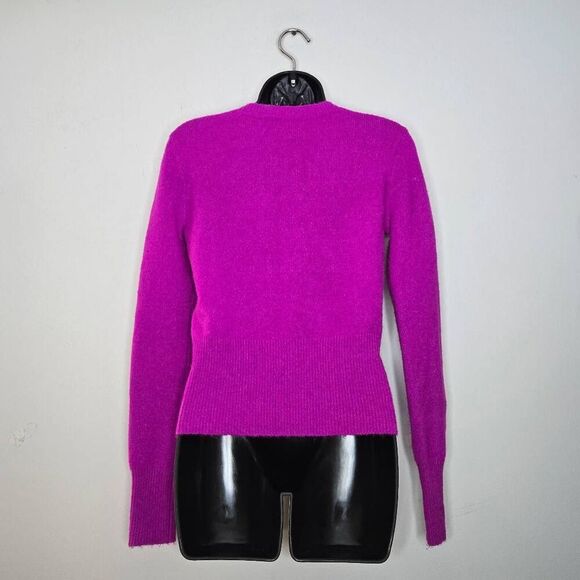 J. Crew Crewneck Sweater Size XS Shoulder Buttons Merino Wool Alpaca AU196 - Picture 4 of 6